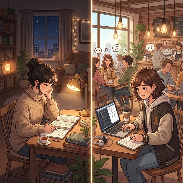 E vs I 공부 환경