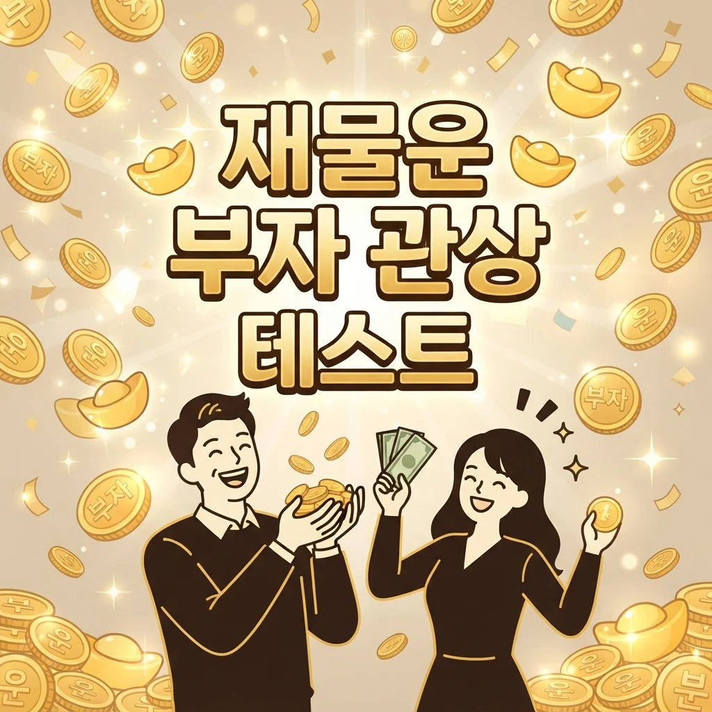 재물운 부자 관상 테스트